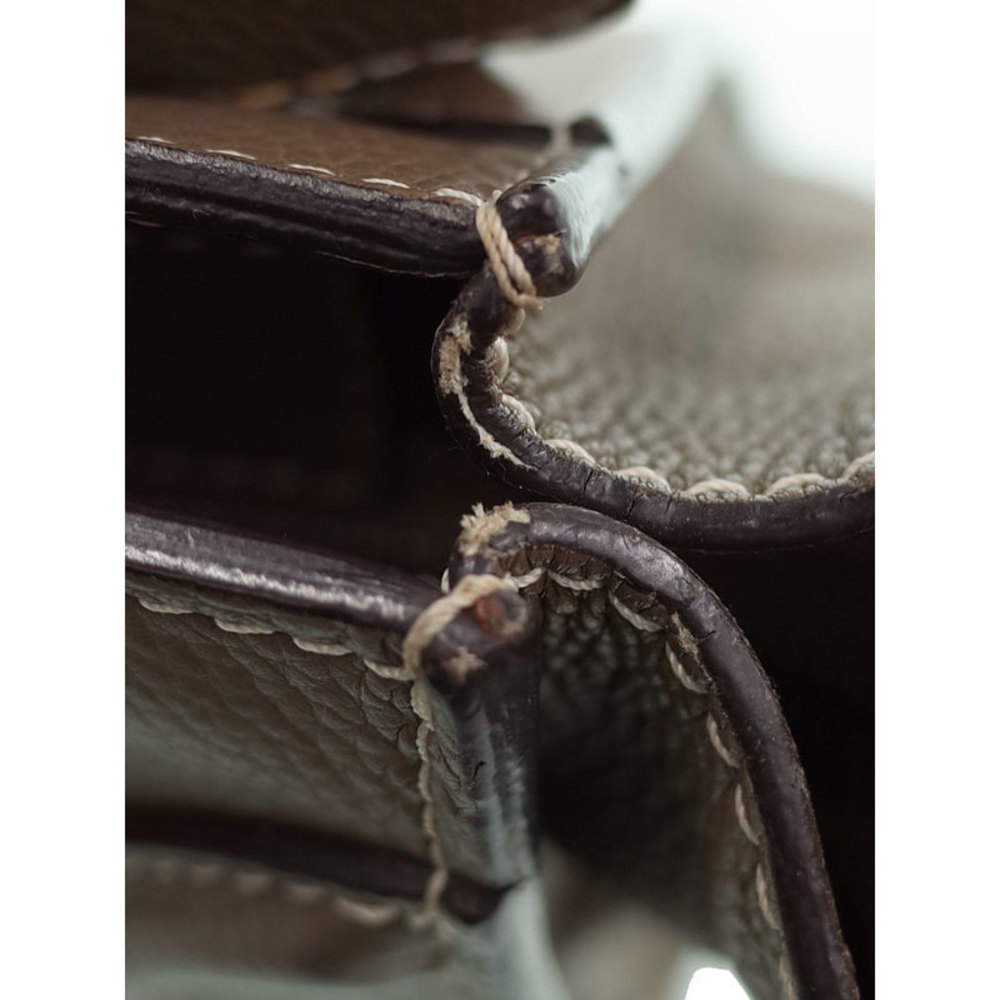 Celine Handbag Greige Tote Micro Shopper - Picture 7 of 9